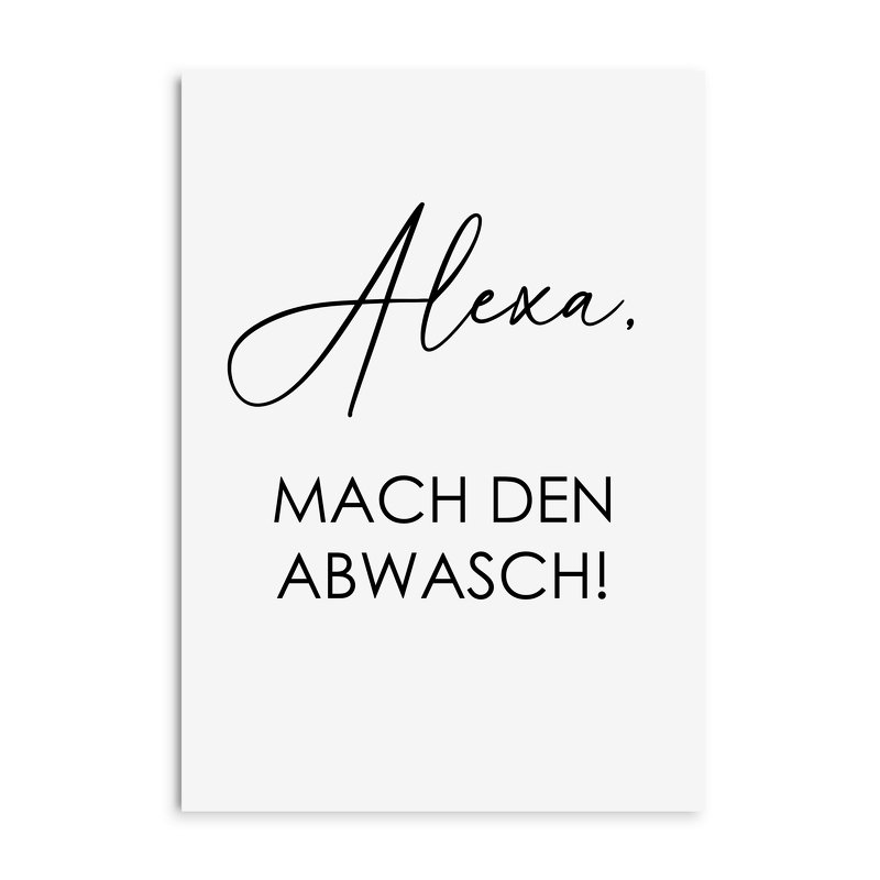 Poster ALEXA Mach den ABWASCH Poster Download