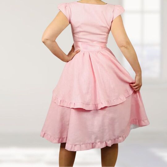Schnittmuster Dirndl Fleur Gr. 34-54 - Leinenkleid