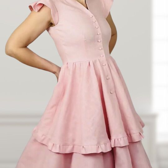 Schnittmuster Dirndl Fleur Gr. 34-54 - Leinenkleid