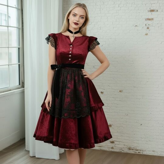 Schnittmuster Dirndl Fleur Gr. 34-54 - Leinenkleid