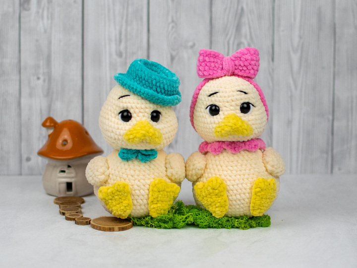 Cute Duck Crochet Pattern – Amigurumi Plush Duck PDF Tutorial