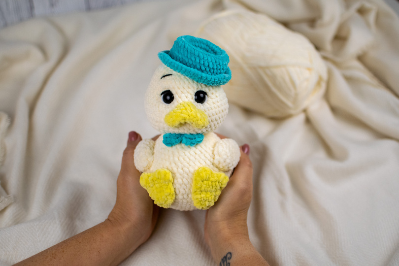 Cute Duck Crochet Pattern – Amigurumi Plush Duck PDF Tutorial