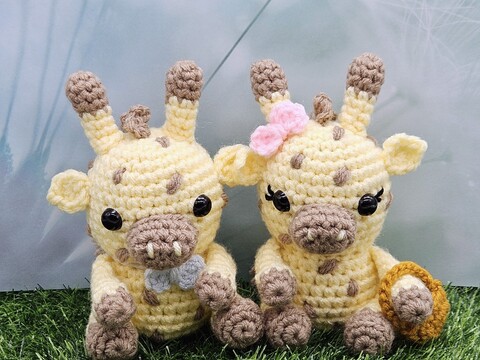 Giraffe Couple- Crochet Amigurumi- English