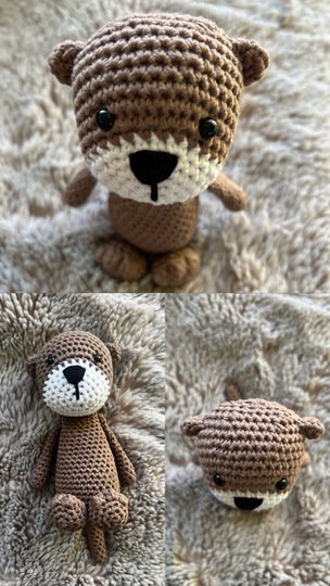 Häkelanleitung Kuscheltier Otter