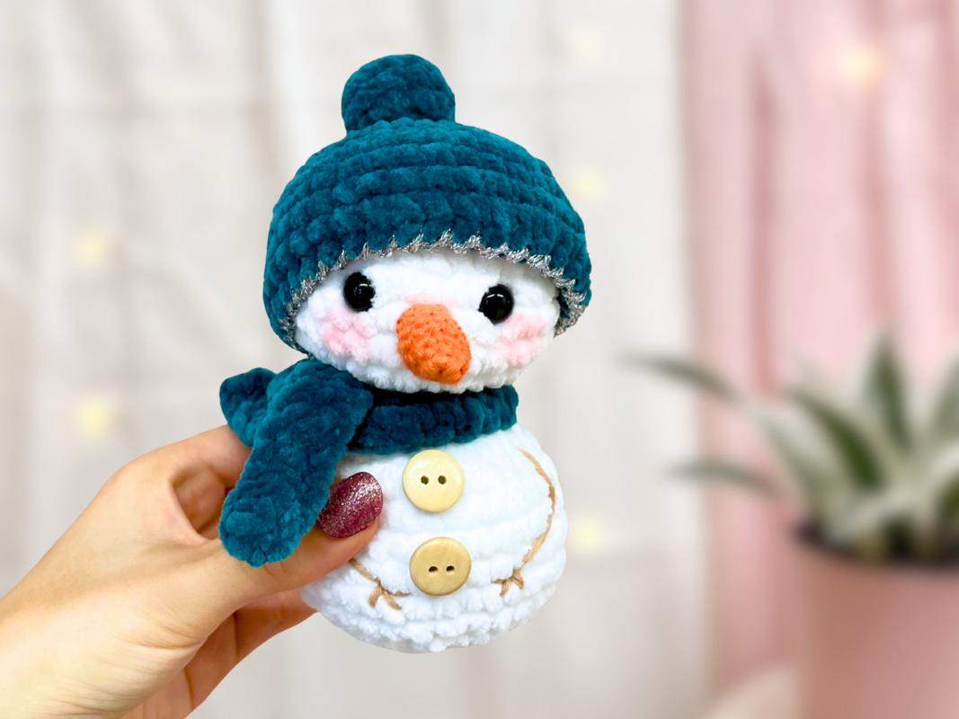 Häkelanleitung Schneemann "Frosti"