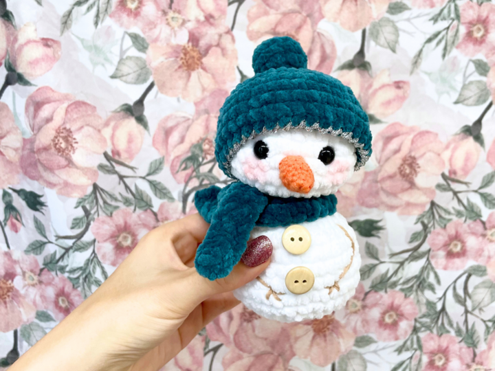 Häkelanleitung Schneemann "Frosti"