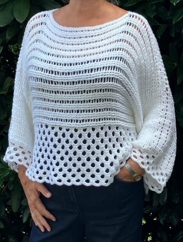 OVERSIZE-Pulli „Relief und Bögen“- Häkelanleitung - Bild 2