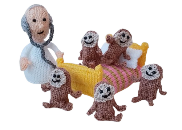 TeaCosyFolk's Five Little Monkeys Jumping On The Bed Play Set