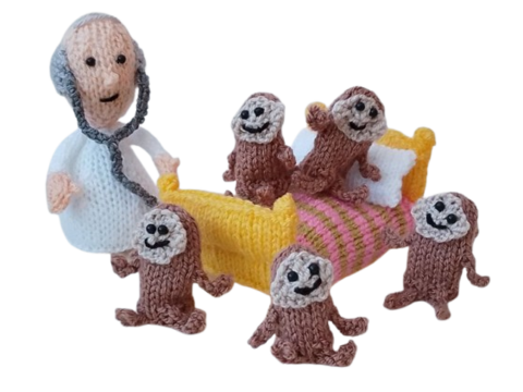 TeaCosyFolk's Five Little Monkeys Jumping On The Bed Play Set