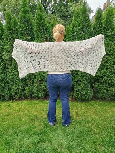 Strickanleitung für ein wärmendes Lacetuch/Stola