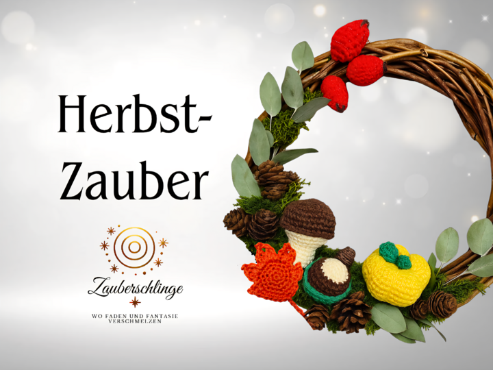 Herbstliche Häkeldeko – Kürbis, Kastanie, Blatt, Pilz & Hagebutten