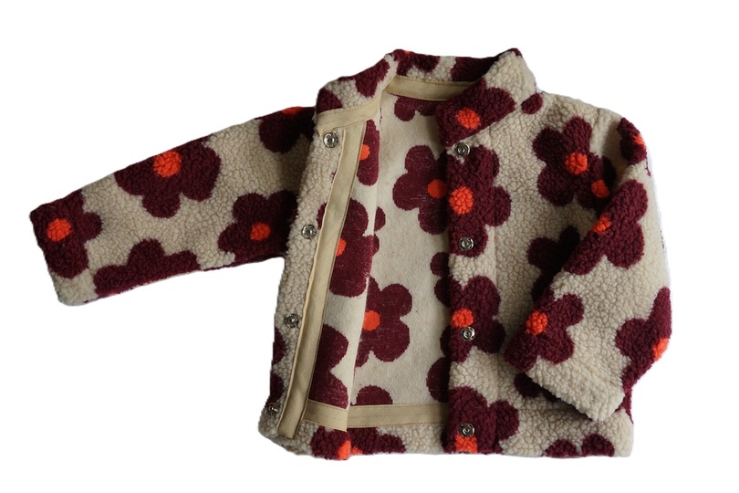 Pattern Faux Fur Jacket and Beanie sizes 80-140/ 12M-10