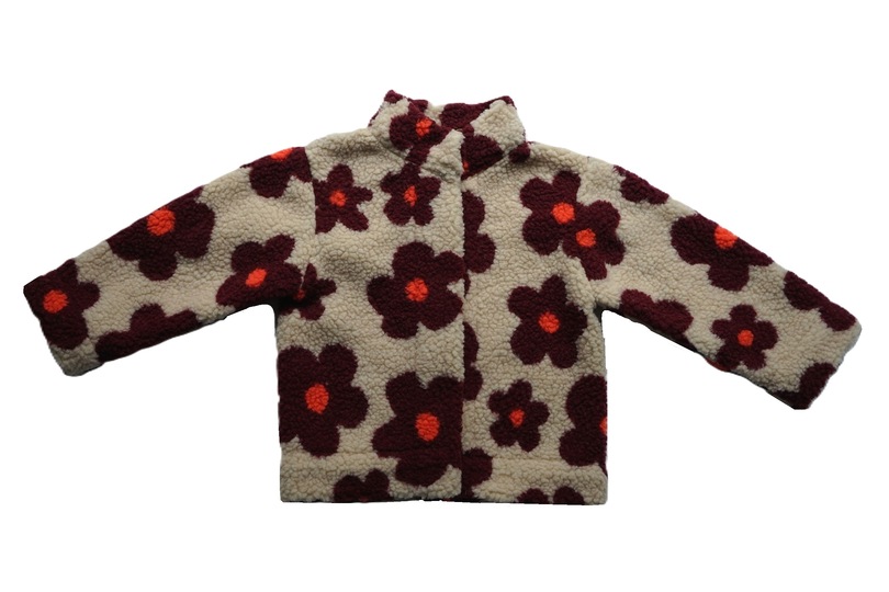 Pattern Faux Fur Jacket and Beanie sizes 80-140/ 12M-10