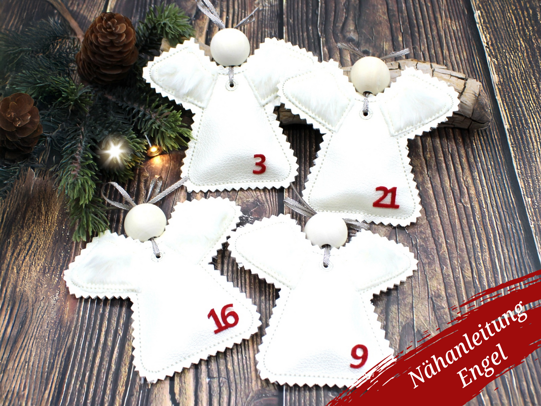 Nähanleitung Engel zum Befüllen Schutzengel Adventskalender