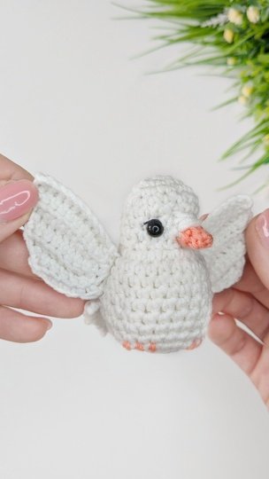 Crochet Dove Amigurumi Pattern, Crochet Bird Pattern