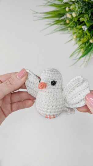 Crochet Dove Amigurumi Pattern, Crochet Bird Pattern