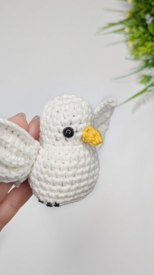 Crochet Dove Amigurumi Pattern, Crochet Bird Pattern