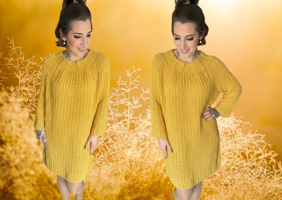 Häkelanleitung Kleid "HERBSTBLUME"