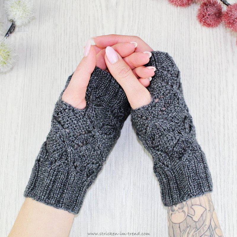 Strickanleitung für Handstulpen / Pulswärmer | Stulpen BALU #5 - Bild 2