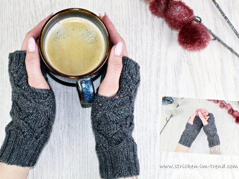 Strickanleitung für Handstulpen / Pulswärmer | Stulpen BALU #5