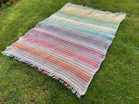 Häkelanleitung Decke Happy