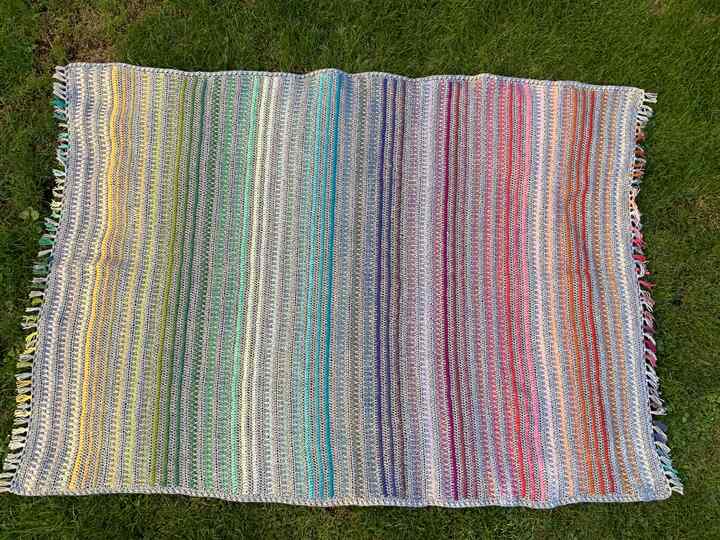 Häkelanleitung Decke Happy