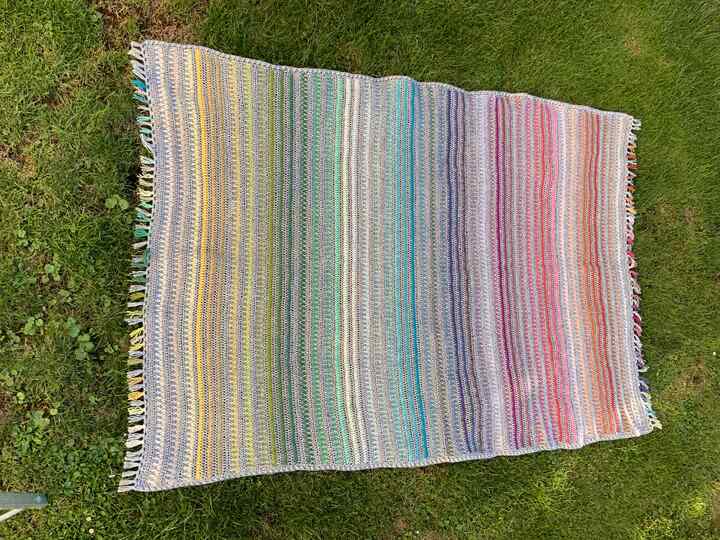 Häkelanleitung Decke Happy