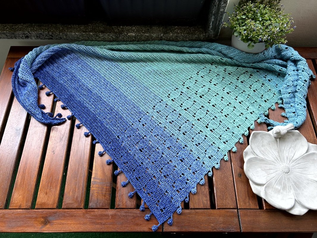 Mad Check - Häkelanleitung Dreieckstuch