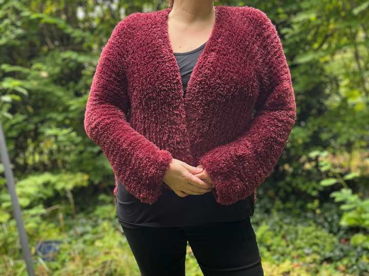 Crochet Pattern Plush Jacket