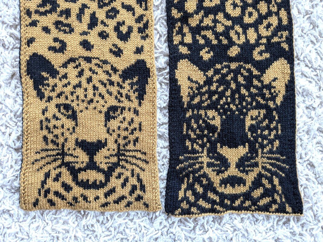 Schal "Leo Love" - Doubleface Strickanleitung