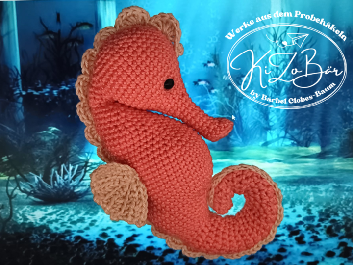 Seepferdchen Feline - Häkelanleitung für ein süßes Amigurumi-Seepferdchen
