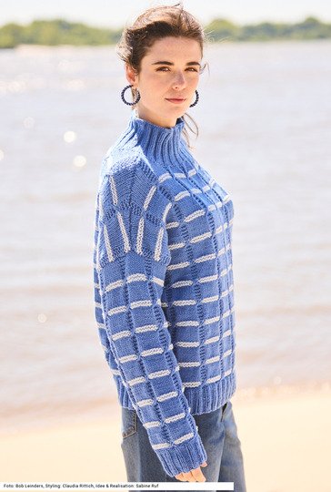 Pulli mit Hebemaschenmuster