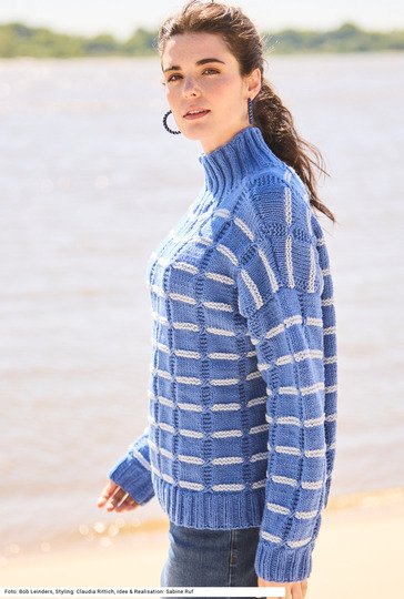 Pulli mit Hebemaschenmuster