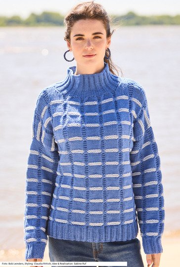 Pulli mit Hebemaschenmuster