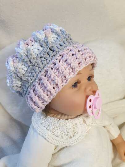 Crochet pattern hat with loop plait in all sizes and yarns (de/en)
