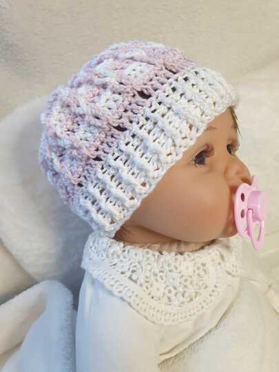 Crochet pattern hat with loop plait in all sizes and yarns (de/en)
