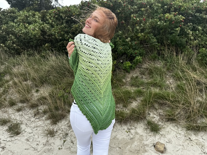 Boho Dreieckstuch „Matcha“