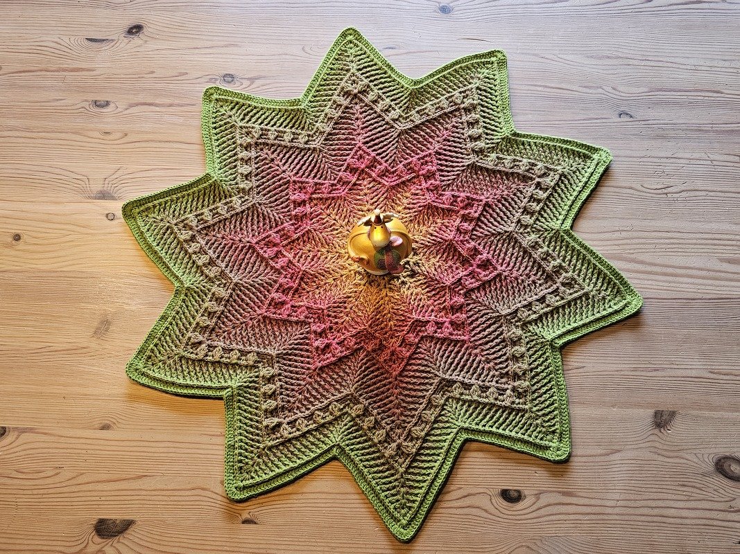 Häkelanleitung Stern Tischdecke/Kissen Alva - Bild 8