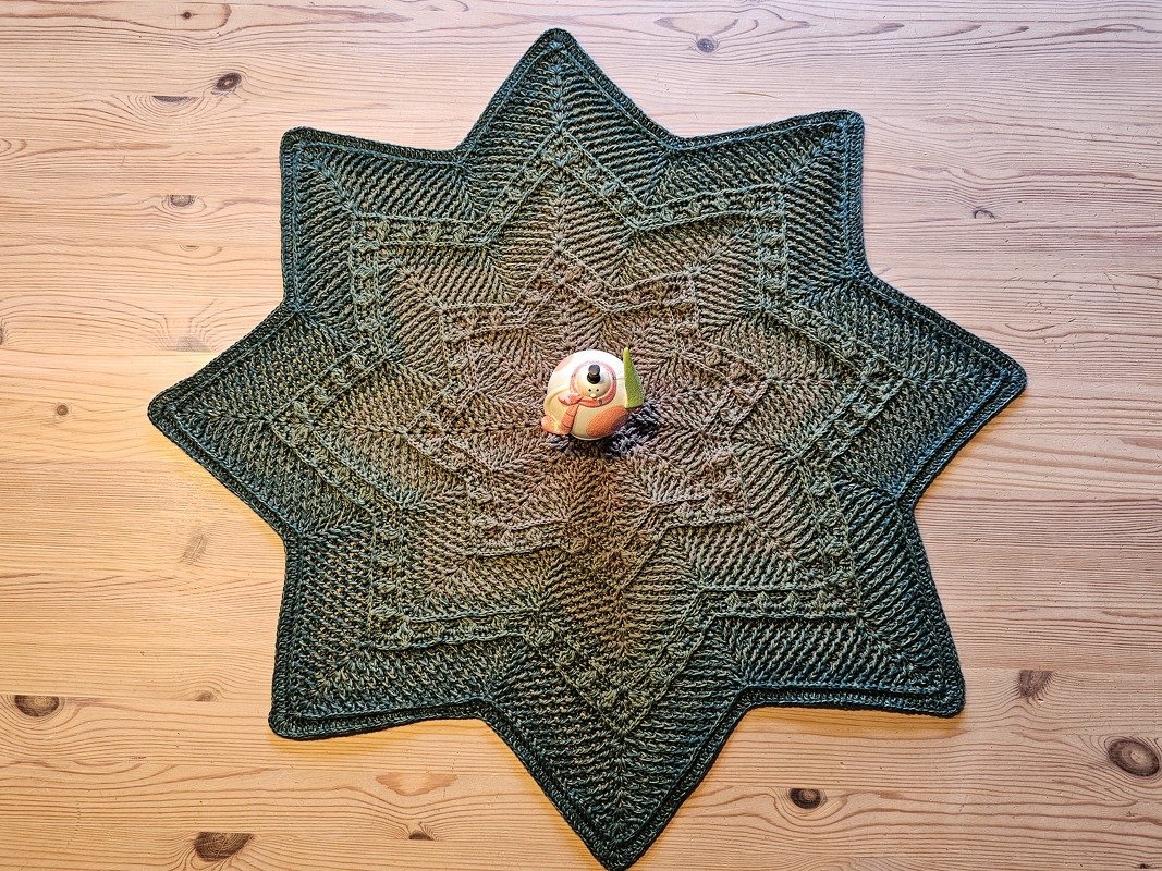 Häkelanleitung Stern Tischdecke/Kissen Alva - Bild 14