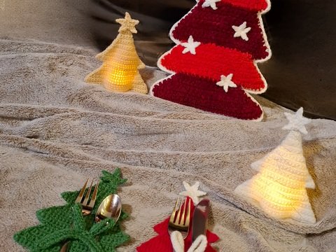 Häkelanleitung 3 in 1 Weihnachtsset