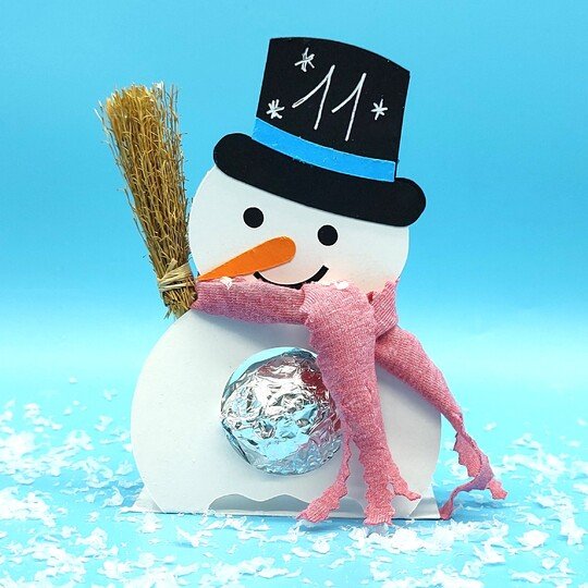 Plotterdatei Schneemann für Schokopralinen