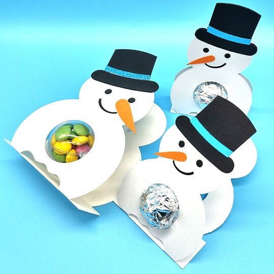 Plotterdatei Schneemann für Schokopralinen