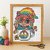 Cute Hippie Gnome on Cup Cross Stitch Pattern | Rainbow Peace Mug PDF