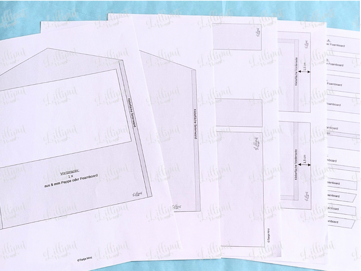 Bastelanleitung Miniatur-Marktstand 2