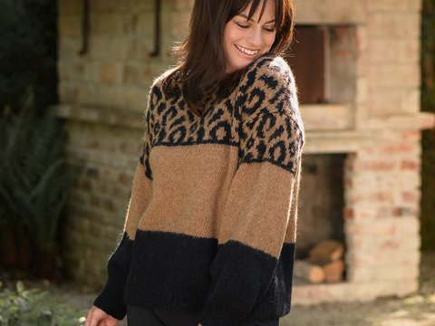 Strickanleitung Damenpullover "Irland" 766002