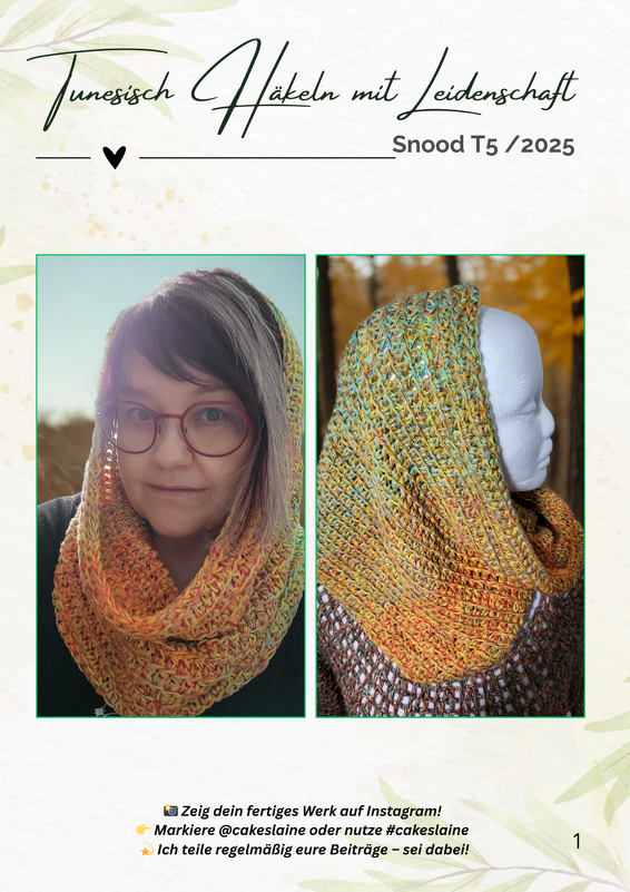 "TUNESISCH gehäkelter Snood / Loop für ANFÄNGER"