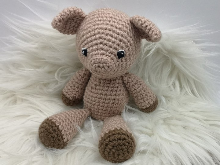 Niedliches Schweinchen Häkelanleitung von NiggyArts - Amigurumi