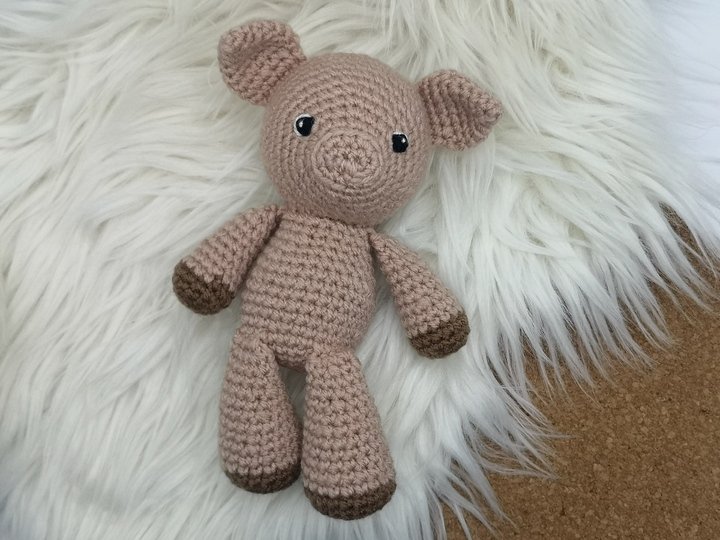 Niedliches Schweinchen Häkelanleitung von NiggyArts - Amigurumi