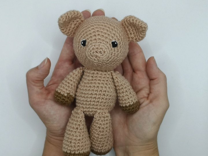 Niedliches Schweinchen Häkelanleitung von NiggyArts - Amigurumi