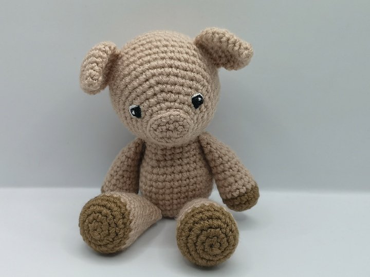 Niedliches Schweinchen Häkelanleitung von NiggyArts - Amigurumi